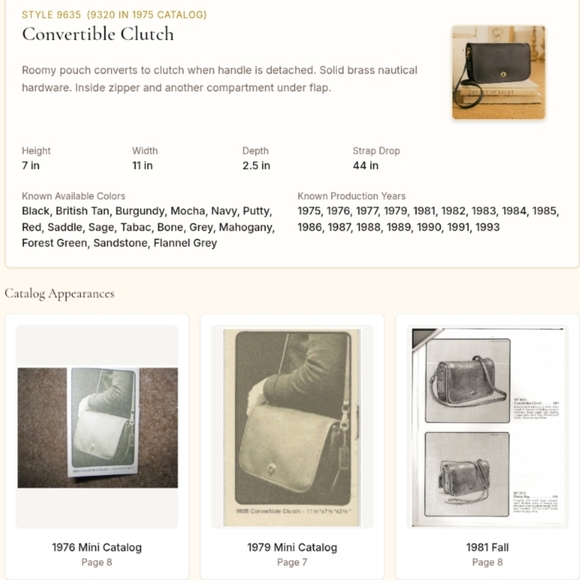 Vintage Coach Convertible Clutch Bag 9635 Black Crossbody bag,USA made,pre-1994 - Picture 10 of 16